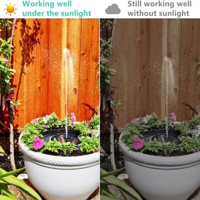 Solar Powered Water Fountain