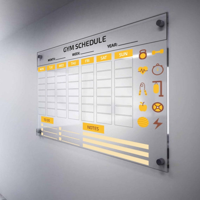 Magnetic Acrylic Fitness Planner