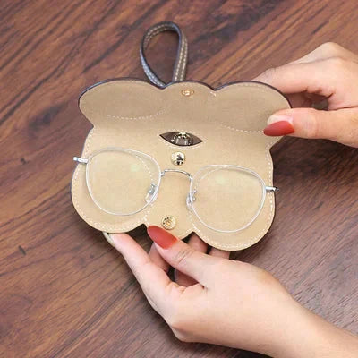 Soft Leather Cute Sunglasses Bag