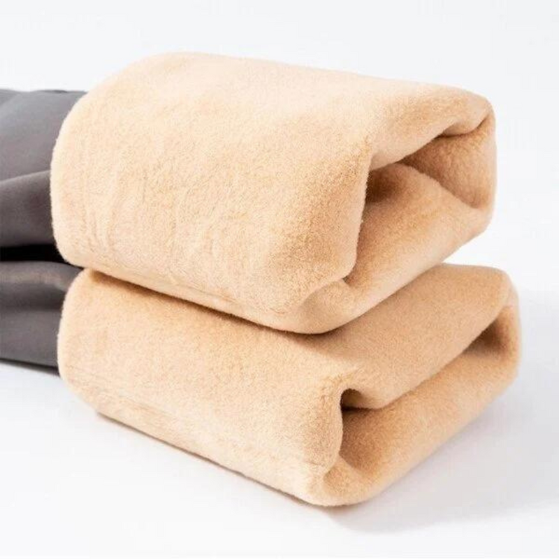 Thermal Winter Warm Fleece Translucent Stockings