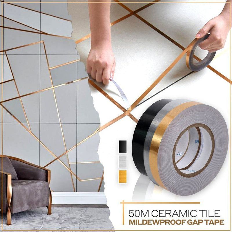 Ceramic Tile Gap Tape -Gold Color (50 Meters)