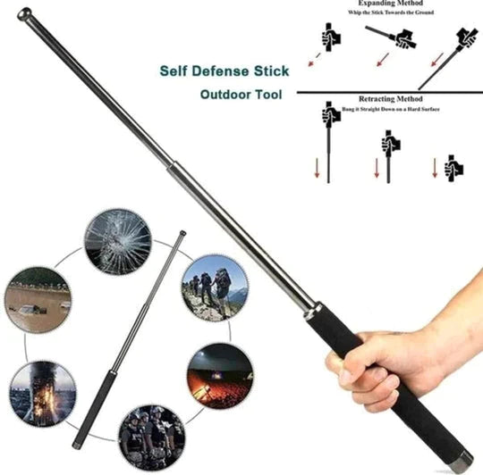 SELF DEFENCE TACTICAL ROD (HEAVY METAL AND EXTENDABLE)