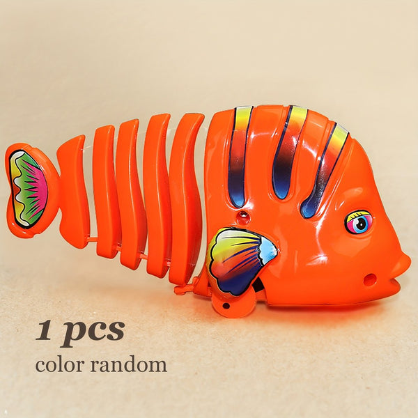 Plastic Wind-Up Wiggle Fish Toys